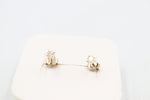 9ct Gold CZ Earrings 2mm