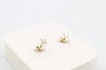 9ct Gold CZ Earrings 2mm