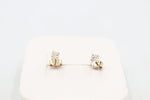 9ct Gold CZ Earrings 2mm