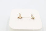 9ct Gold CZ Earrings 2mm