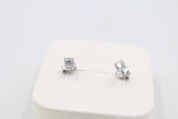 9ct White Gold CZ Earrings 5mm