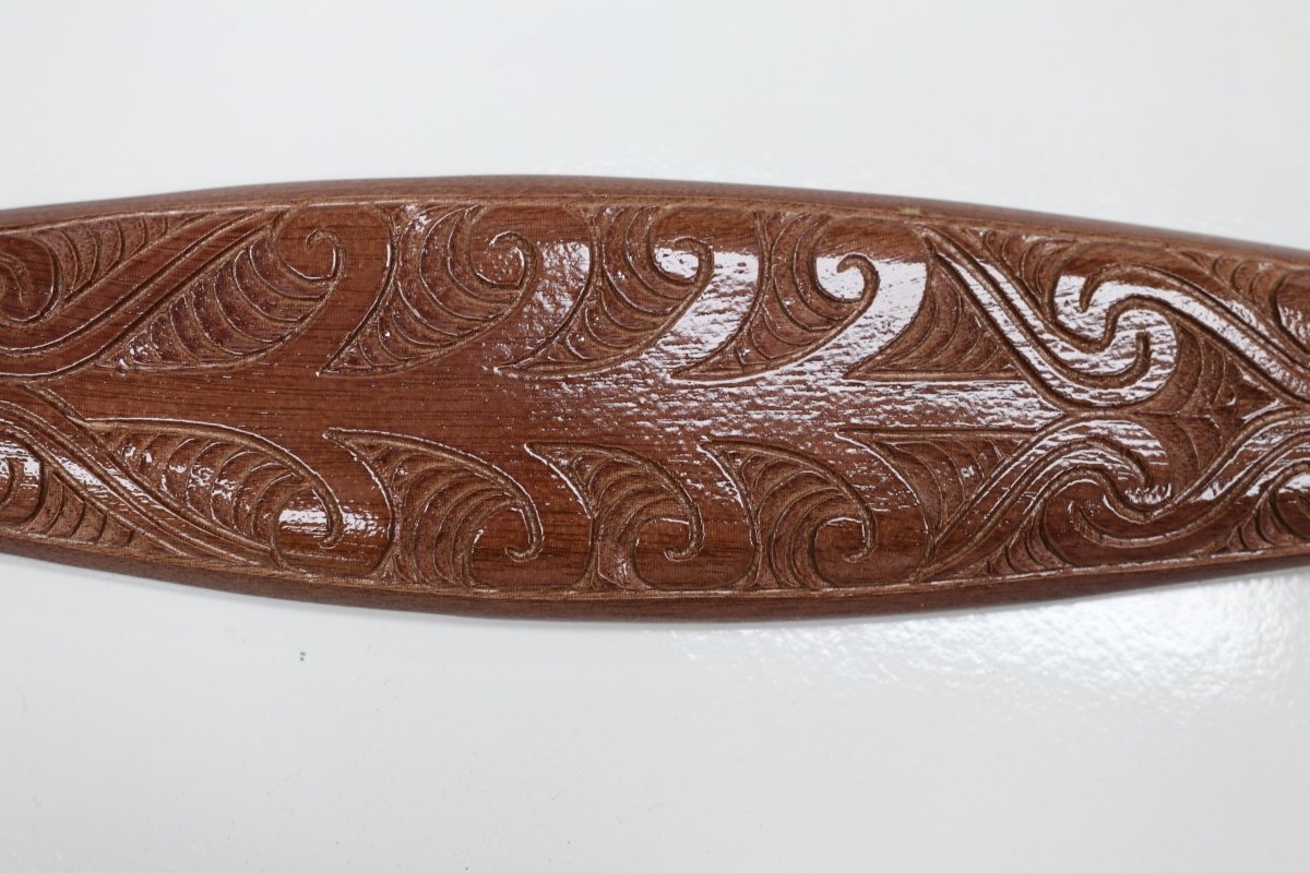 Wooden Paddle with a Stand