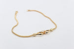 9ct Gold Italian Round Link two tear Profile Bracelet