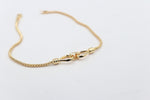 9ct Gold Italian Round Link two tear Profile Bracelet