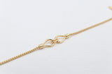 9ct Gold Italian Round Link two tear Profile Bracelet