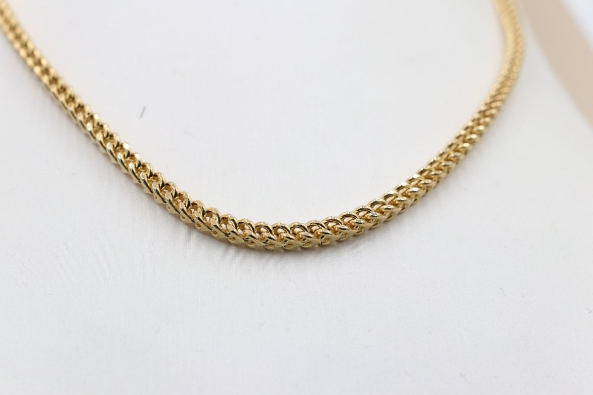14ct Gold Italian Hollow Chain Franco chain GC06