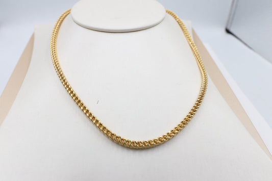 14ct Gold Italian Hollow Chain Franco chain GC06