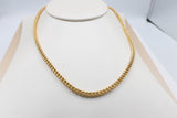 14ct Gold Italian Hollow Chain Franco chain GC01