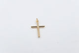 9ct Gold Cross Chiseled Edge Cross