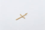 9ct Gold Cross Chiseled Edge Cross