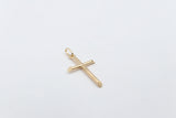 9ct Gold Cross Chiseled Edge Cross