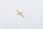 9ct Gold Cross Chiseled Edge Cross