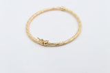 9ct Gold Solid Bangle 3.6mm ALX112