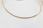 14ct Gold Italian Hollow Rounded Box  chain GC07