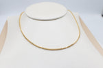 14ct Gold Italian Hollow Rounded Box  chain GC08