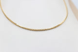 14ct Gold Italian Hollow Rounded Box  chain GC08