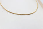 14ct Gold Italian Hollow Rounded Box  chain GC07