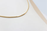 14ct Gold Italian Hollow Rounded Box  chain GC07