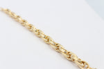 9ct Gold Overlapping Fancy Bracelet 19cm GB04