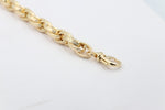 9ct Gold Overlapping Fancy Bracelet 19cm GB04