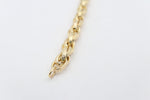 9ct Gold Overlapping Fancy Bracelet 19cm GB04