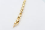 9ct Gold Overlapping Fancy Bracelet 19cm GB04