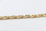 9ct Gold Overlapping Fancy Bracelet 19cm GB04