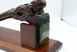 Wooden Ceremonial Adze with Greenstone