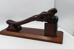 Wooden Ceremonial Adze with Greenstone
