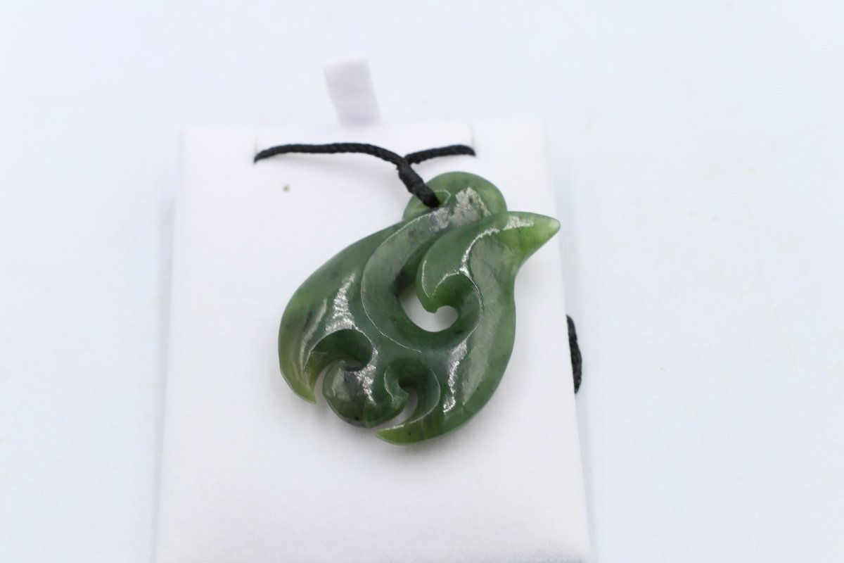 New Zealand Greenstone Fish Hook MJ39