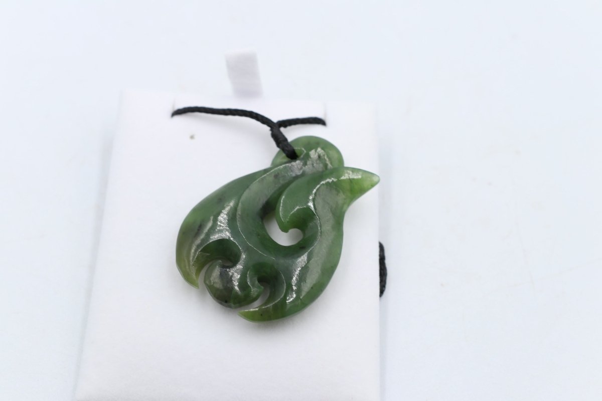 New Zealand Greenstone Fish Hook MJ39