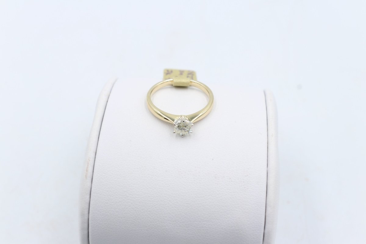 9ct Gold CZ Solitaire Ring SYR2288