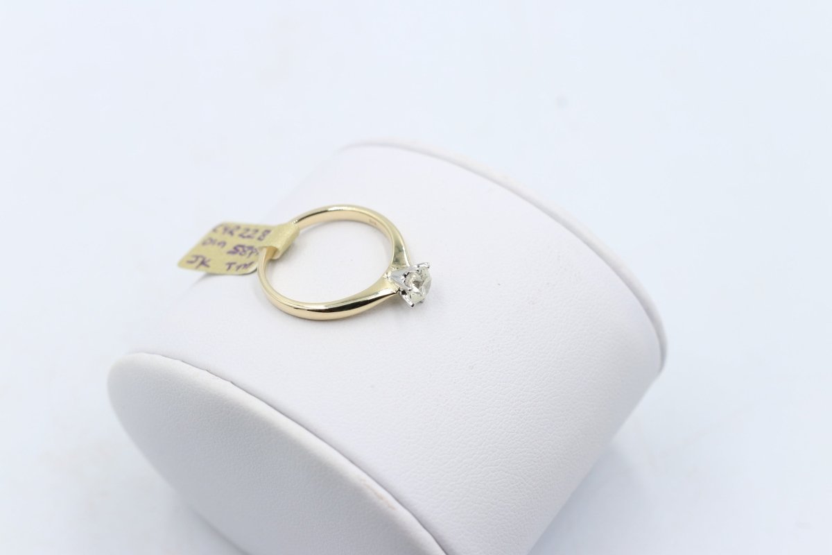 9ct Gold CZ Solitaire Ring SYR2288