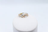 9ct Gold Tri Color Genuine Diamond set Ring SYR7899