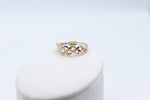 9ct Gold Tri Color Genuine Diamond set Ring SYR7899