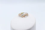 9ct Gold Tri Color Genuine Diamond set Ring SYR7899