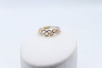 9ct Gold Tri Color Genuine Diamond set Ring SYR7899