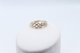 9ct Gold Tri Color Genuine Diamond set Ring SYR7899