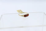 9ct Gold Garnet & Diamond ring SYR7987