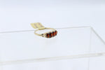 9ct Gold Garnet & Diamond ring SYR7987