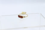 9ct Gold Garnet & Diamond ring SYR7987