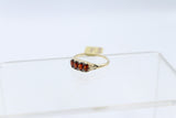 9ct Gold Garnet & Diamond ring SYR7987