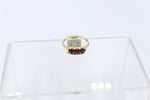 9ct Gold Garnet & Diamond ring SYR7987