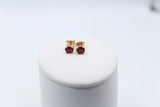 9ct Gold Genuine Ruby Stud Earrings SERUBY