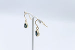 9ct Gold Genuine London Blue Topaz Drop Earrings SYE468LBT