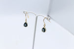 9ct Gold Genuine London Blue Topaz Drop Earrings SYE468LBT