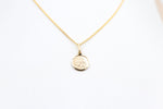 9ct Solid Saint Christopher Pendent 10mm