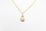 9ct Solid Saint Christopher Pendent 10mm