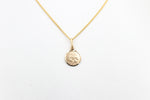 9ct Solid Saint Christopher Pendent 10mm