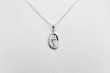 Solid Stg silver Saint Christopher Pendent AH217